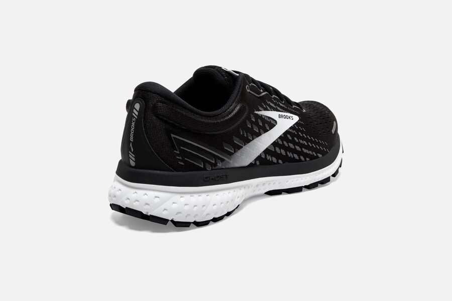 Brooks Israel Ghost 13 Road Running Shoes Womens - Black/White - HRL-691724